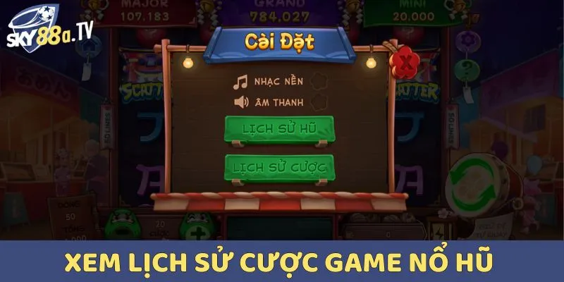 Theo dõi lịch sử cược đơn giản ngay tại cổng game
